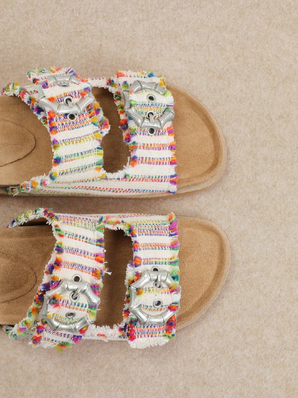 MI.IM Multi Color Tatum Slip On Buckle Sandals - Picture 4 of 5